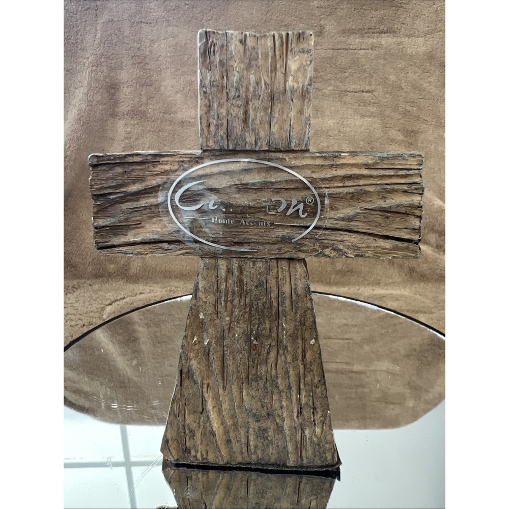 Carson Home Accents Cross 5x3.75 Resin Heavy Wire Beads Shelf Sitter - Picture 3 of 8